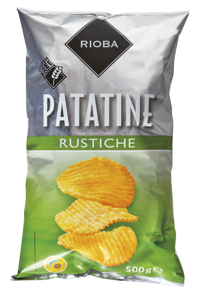 RIOBA Vroubkované chipsy 500 g