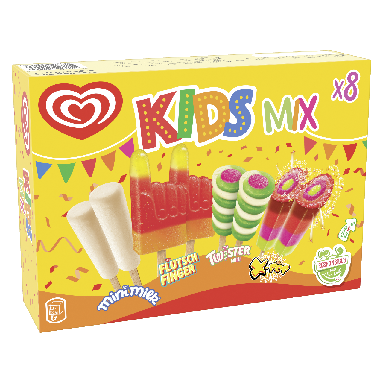 Langnese Algida Kids mix multipack mraž. 8 ks (398 ml)