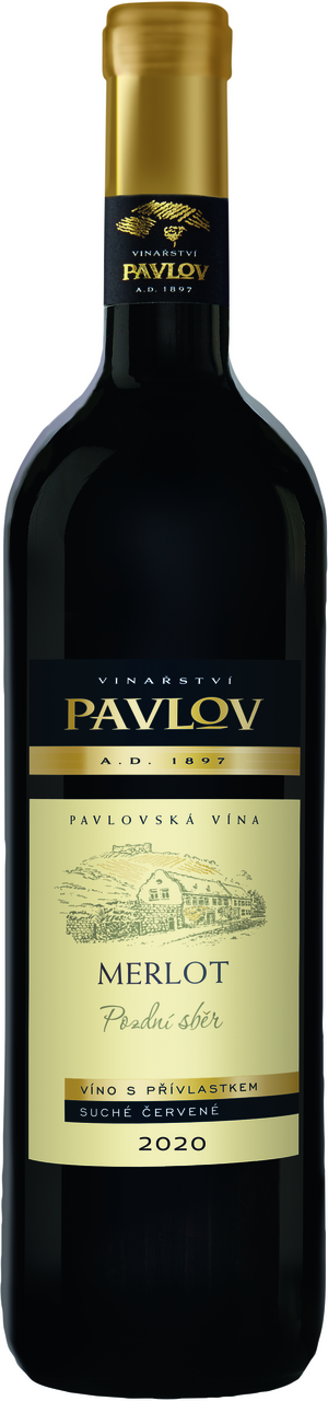 PAVLOV Merlot pozdní sběr 6 x 750 ml