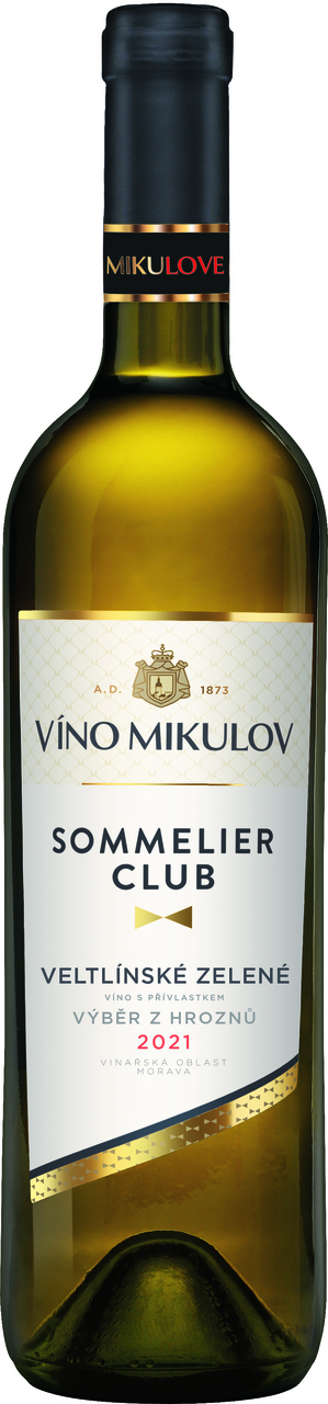 VÍNO MIKULOV Veltlínské zelené výběr z hroznů 750 ml