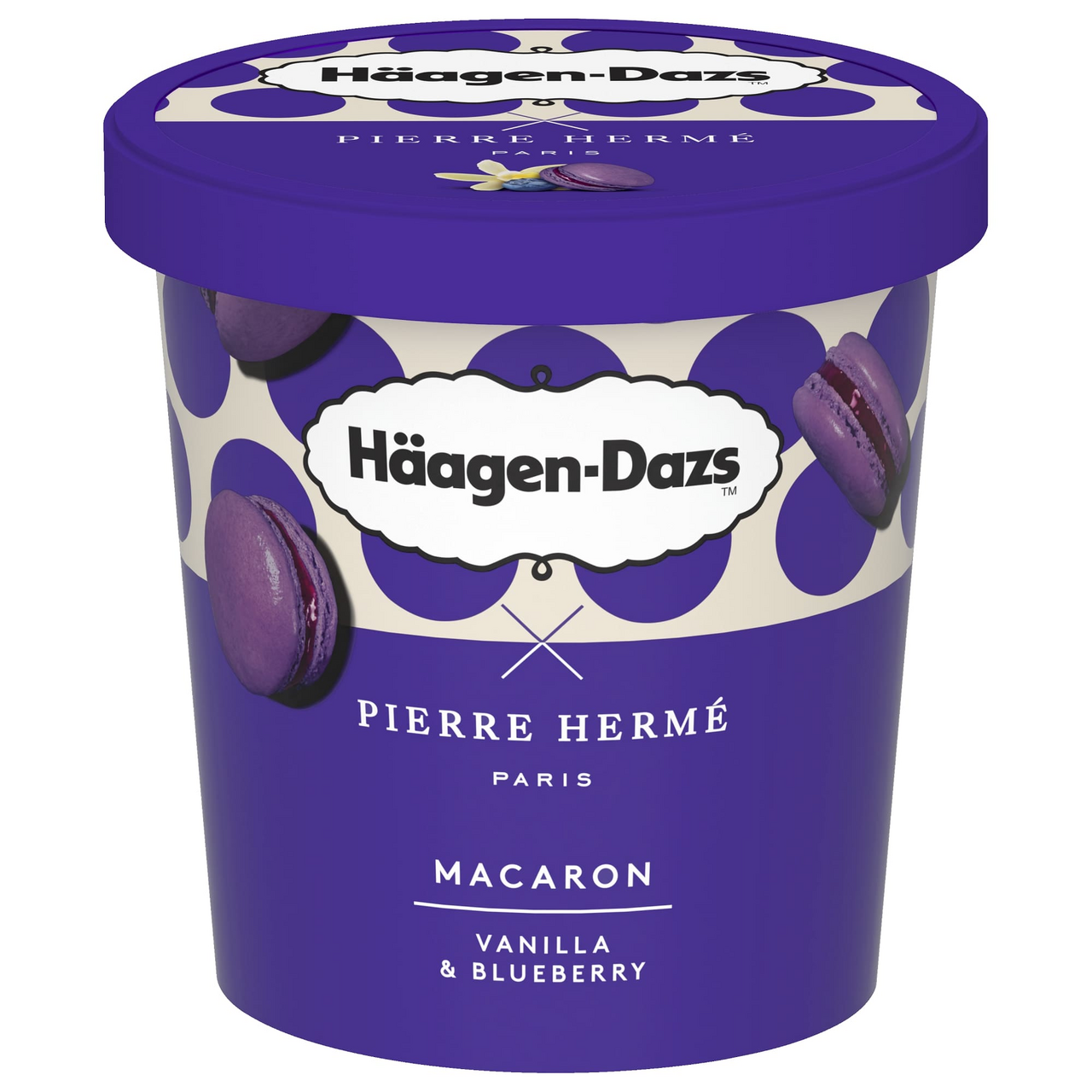 Häagen-Dazs Makronky Vanilka borůvky mraž. 420 ml