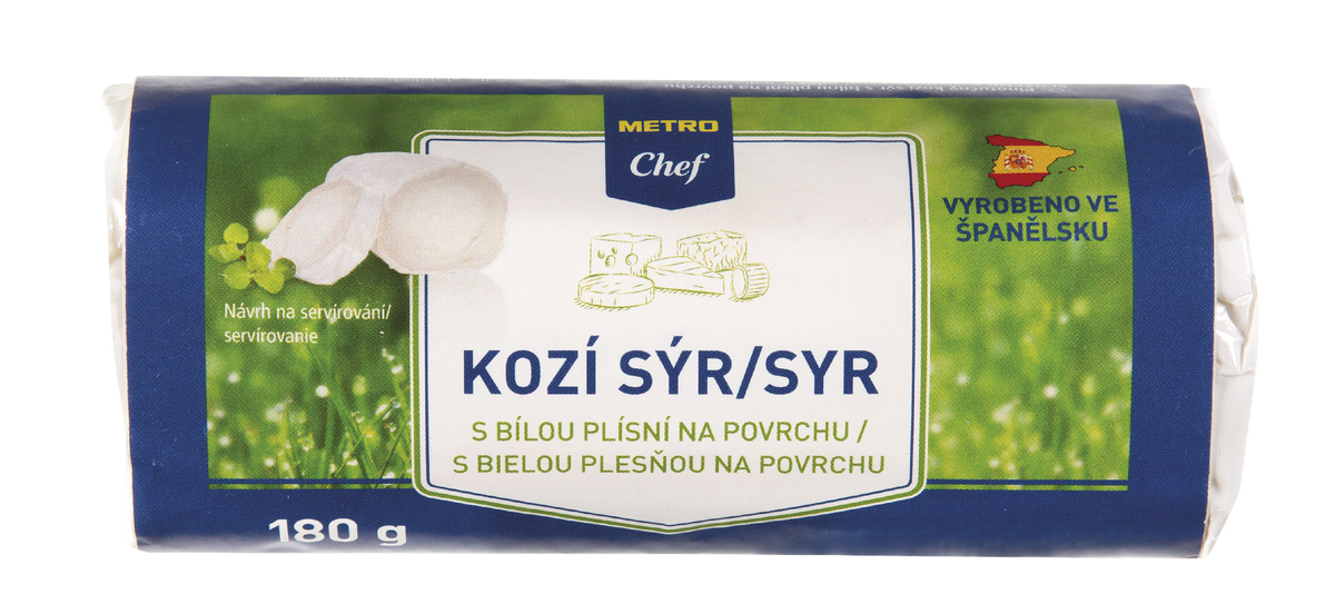 METRO Chef Kozí sýr s bílou plísní chlaz. 180 g