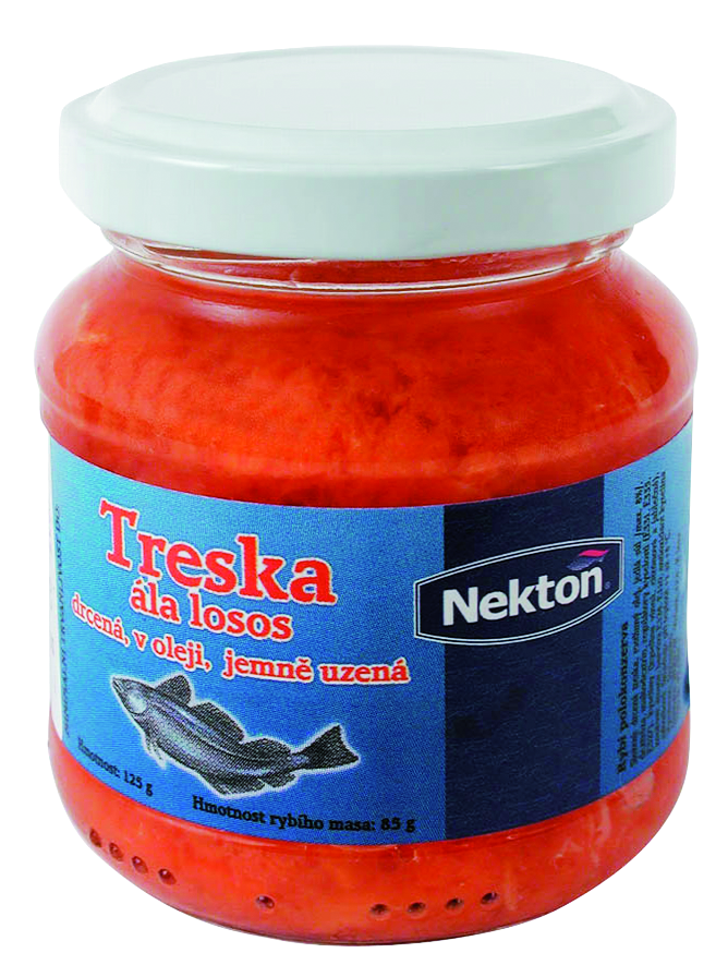 NEKTON Treska alá losos drcený (pevný podíl 100 g) chlaz. 125 g