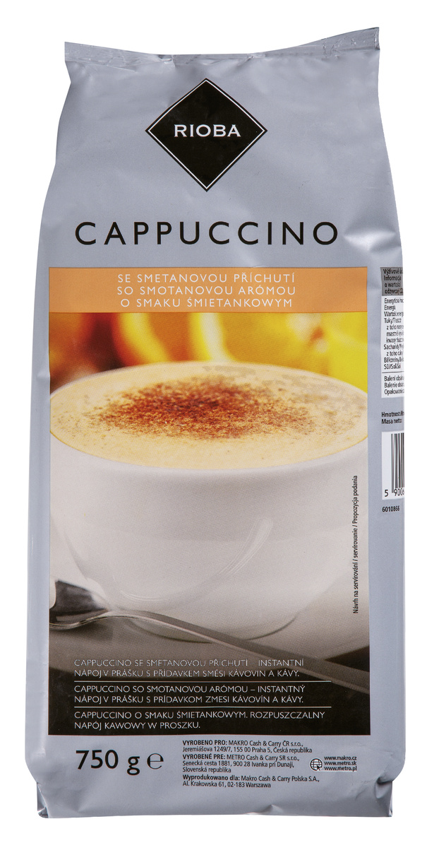 RIOBA Cappuccino příchuť smetana 750 g