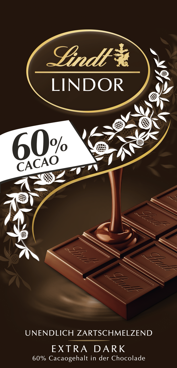 Lindt 60 % 3 x 100 g