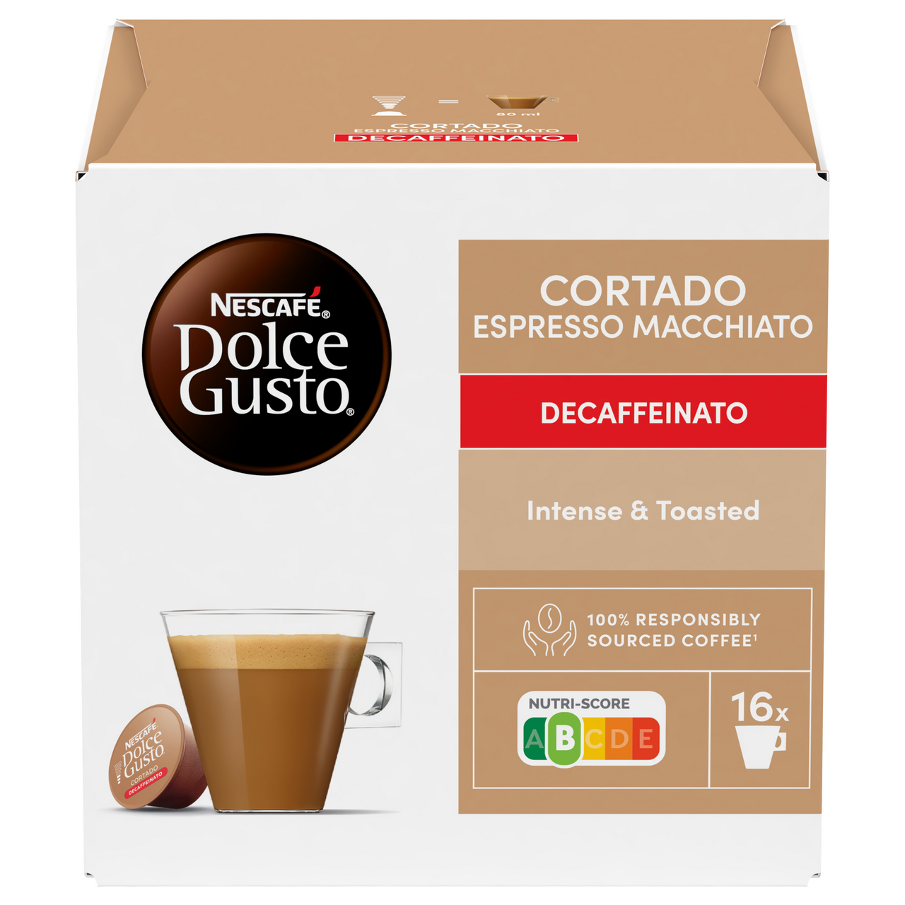 NESCAFÉ Dolce Gusto Cortado Decaffeinato 16 ks kapsle