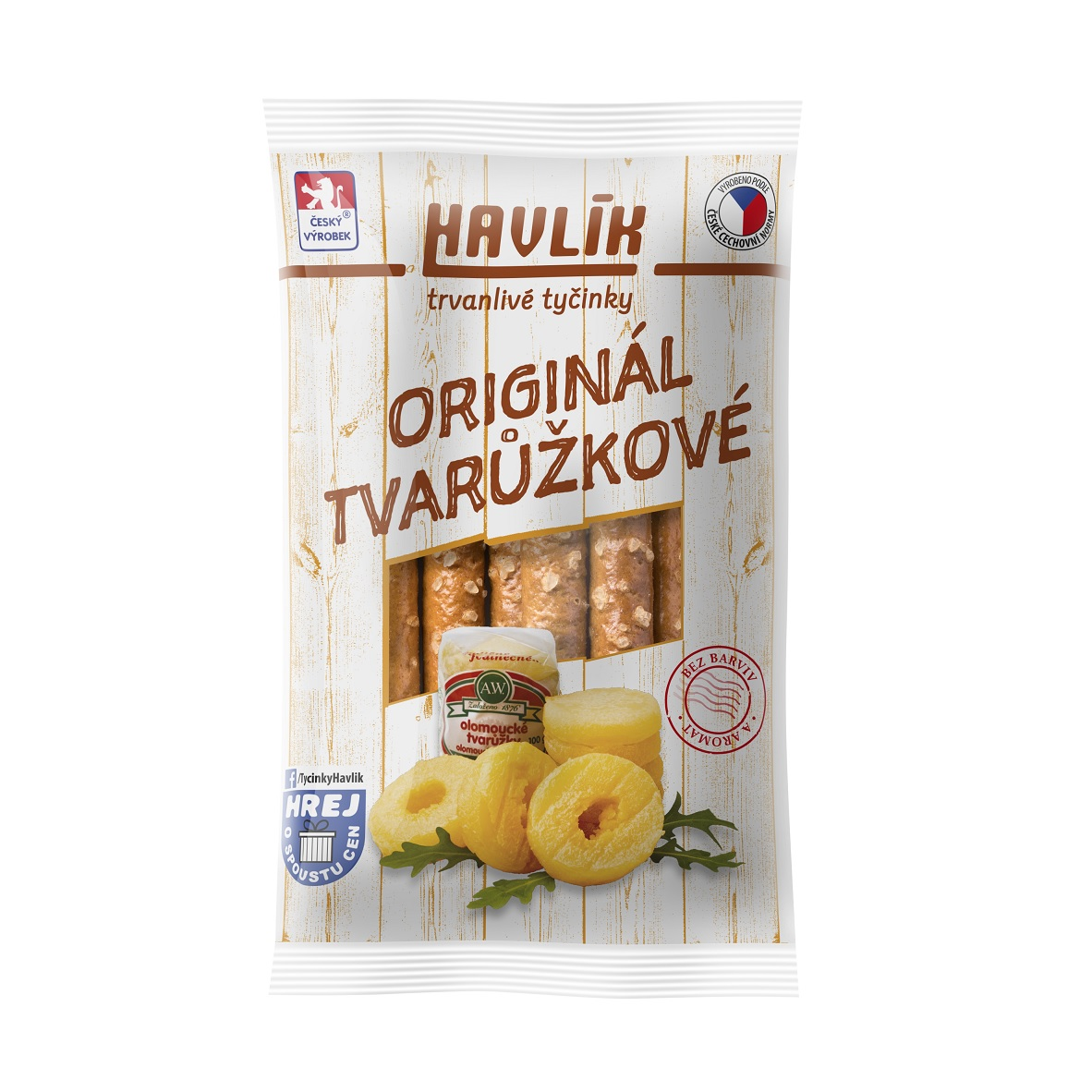 HAVLÍK OPAL Trvanlivé Tyčinky tvarůžkové 30 x 90 g