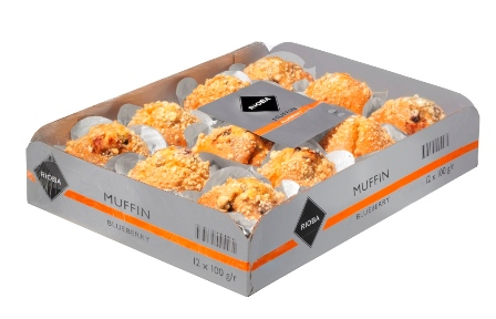 RIOBA Muffiny borůvkové mraž. 12 x 100 g