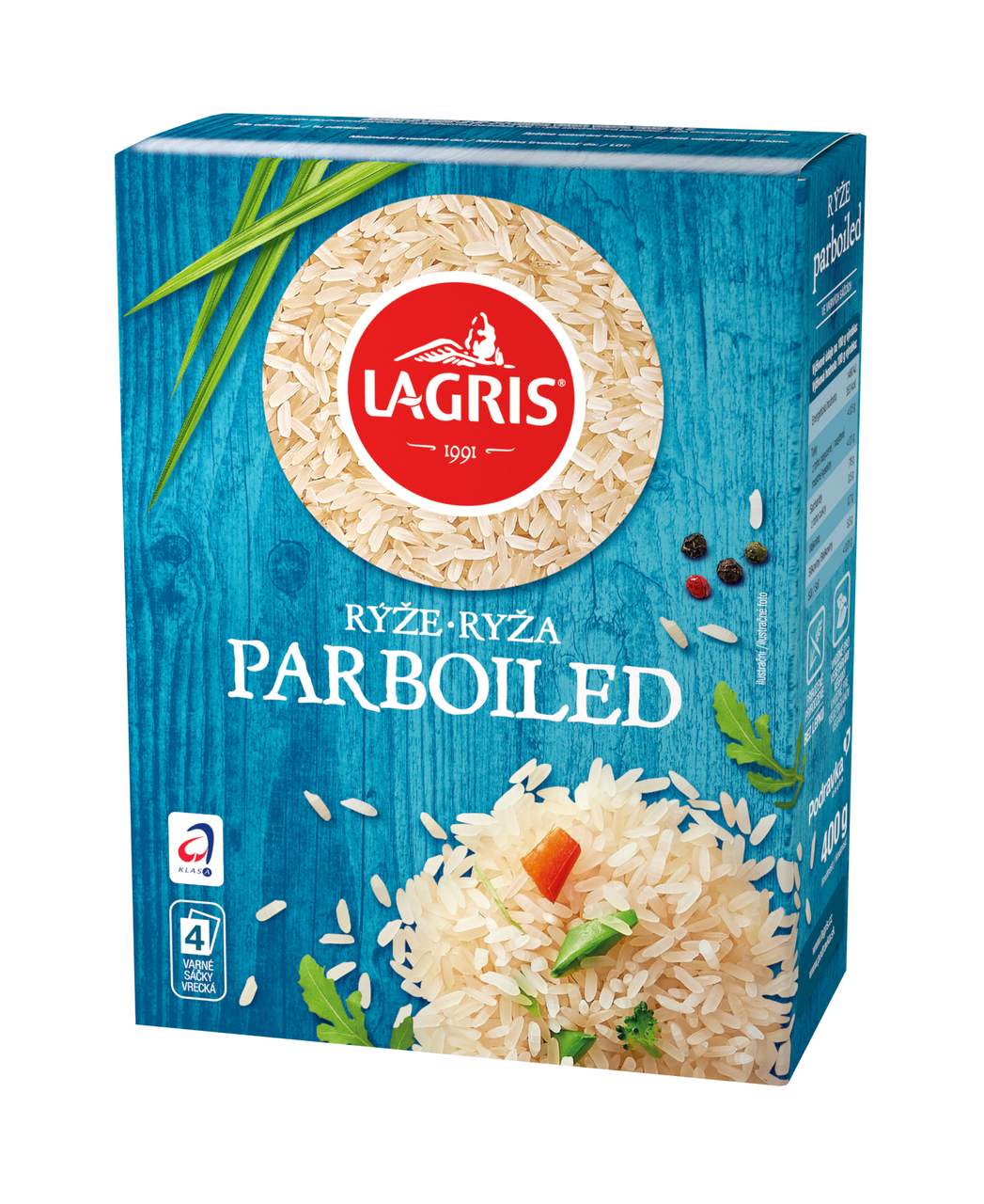 LAGRIS Rýže Parboiled varné sáčky 8 x 400 g