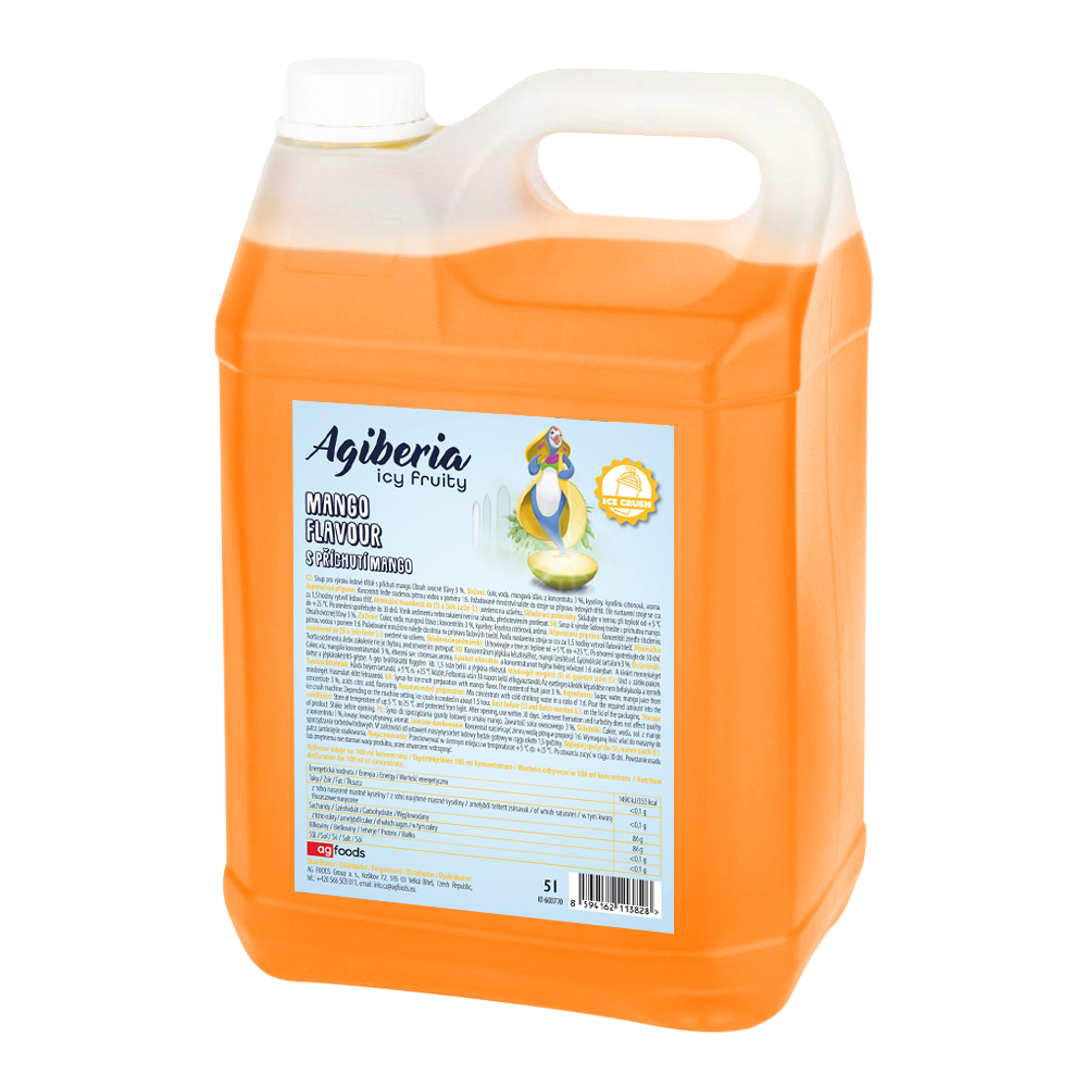 AGIBERIA Ledová tříšť příchuť mango 5 l