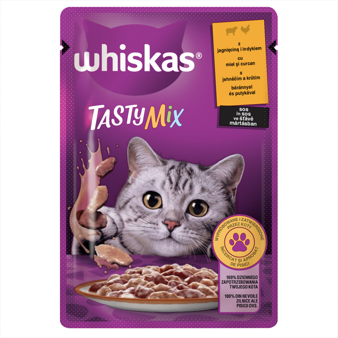 whiskas Kapsičky pro kočky jehně a krůta 28 x 85 g