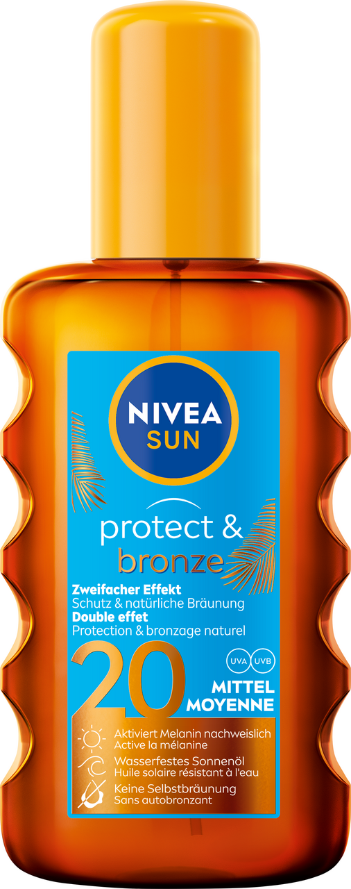 NIVEA Sun Protect&Bronze Olej na opalování OF 20 200 ml