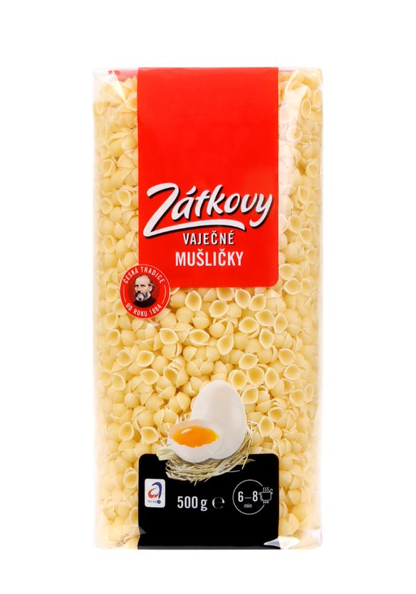 Zátkovy Těstoviny Brix mušličky 12 x 500 g