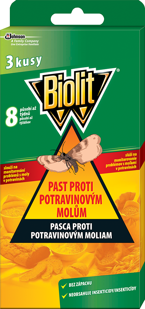 Biolit Proti potravinovým molům 3 ks