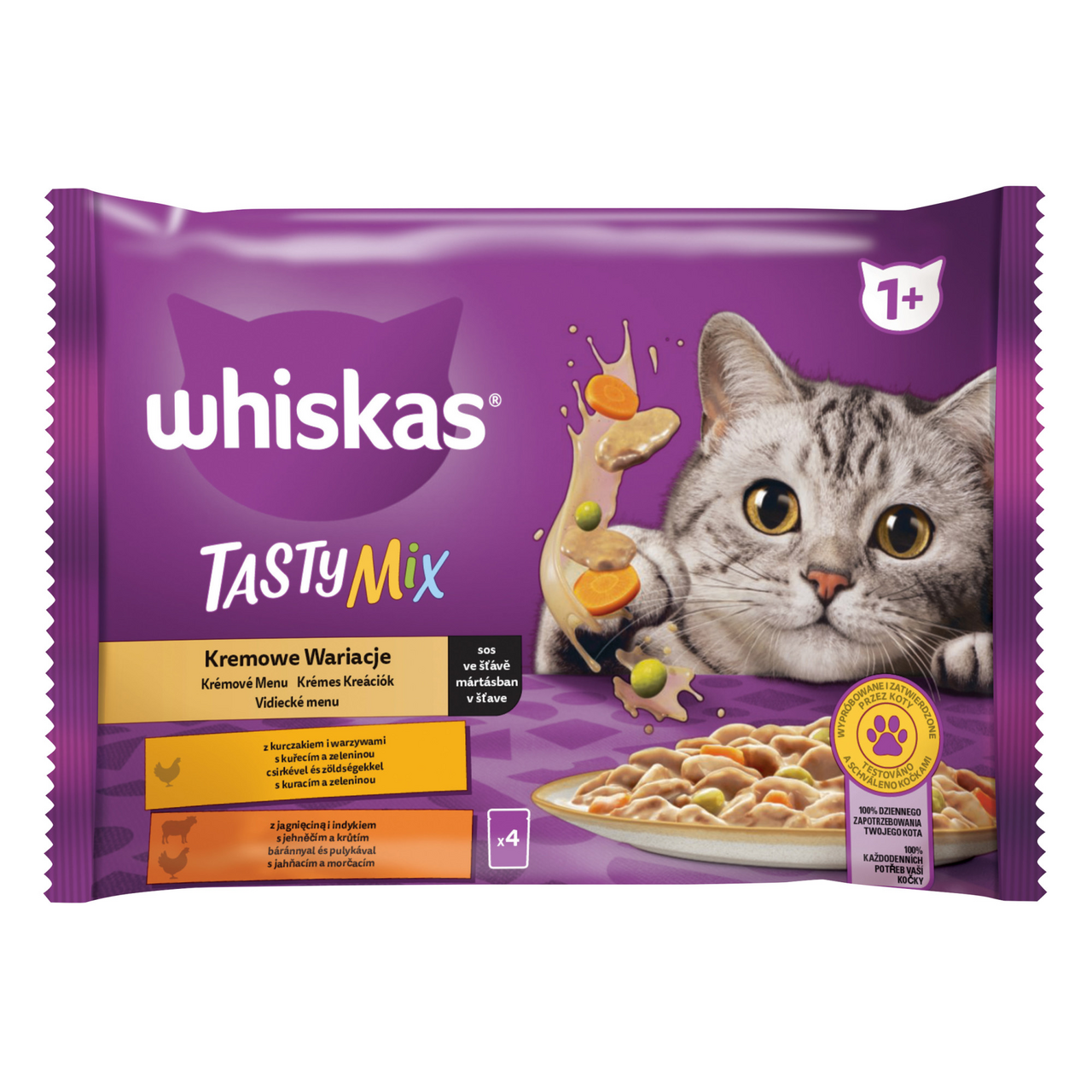 whiskas Jehně + krůta kapsička pro kočky 4 x 85 g