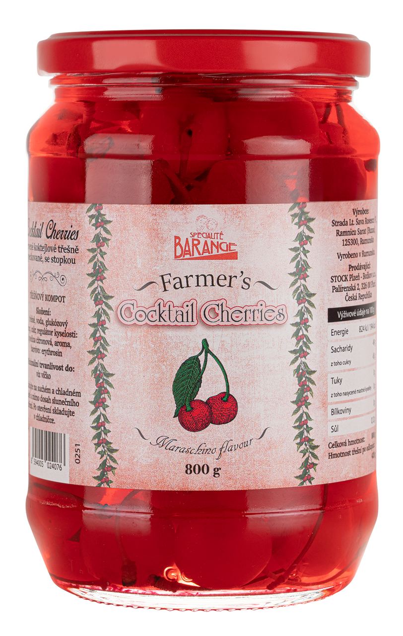 BARANGE Koktejlové třešně 800 g