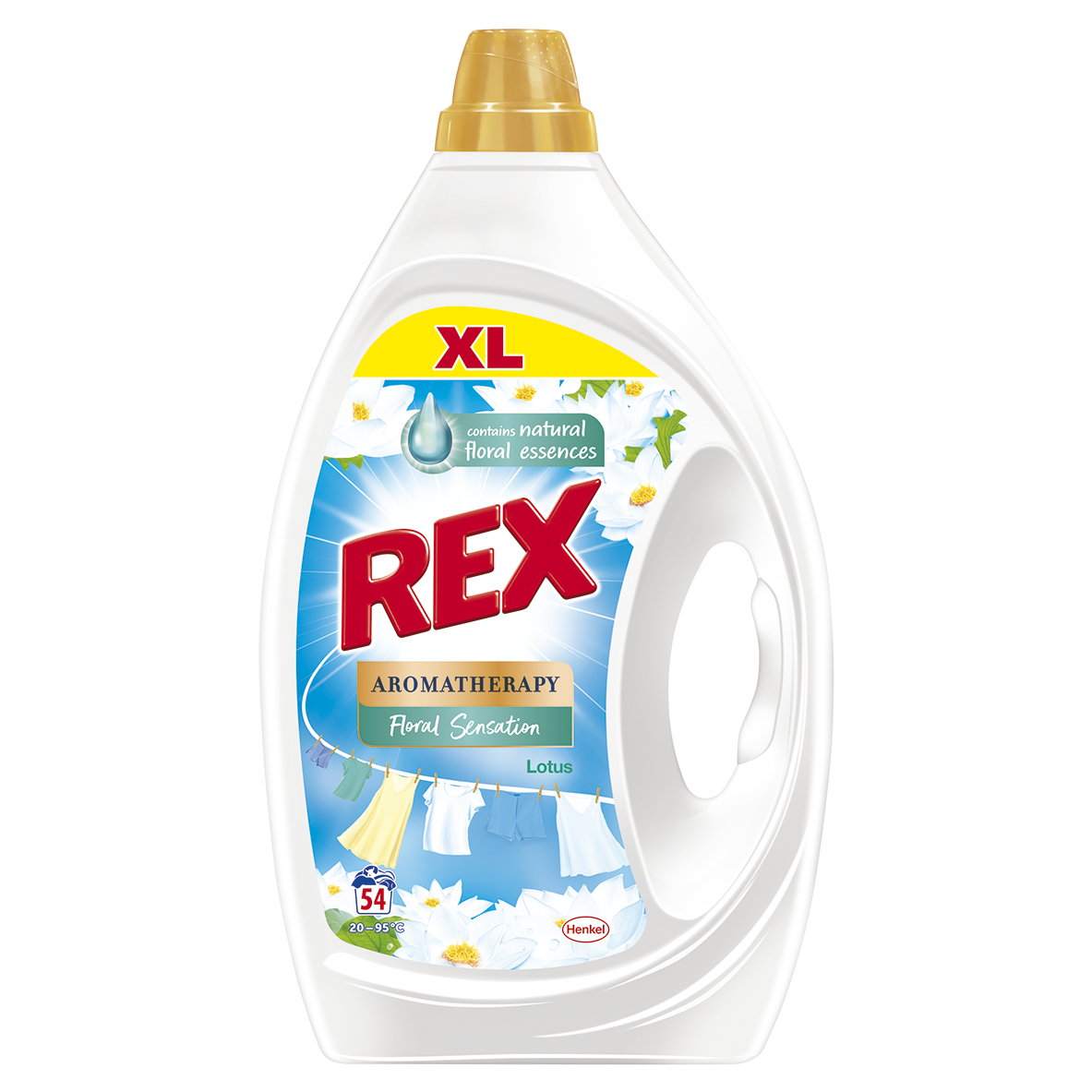 Rex Lotus Almond gel na praní (54 praní) 2430 ml