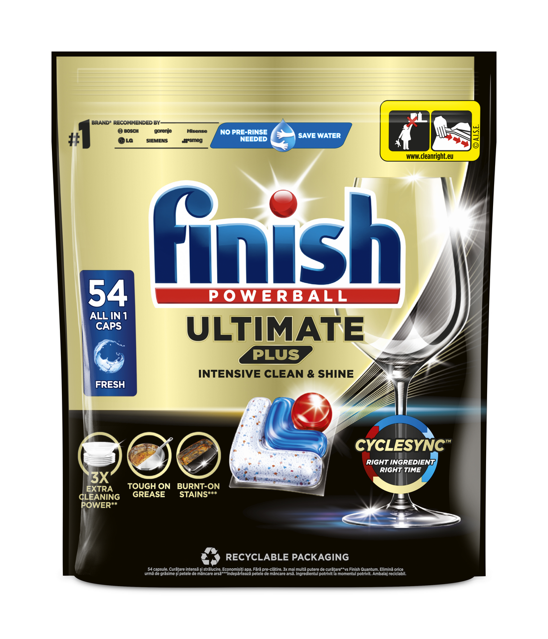 finish Ultimate Plus Regular kapsle 54 ks