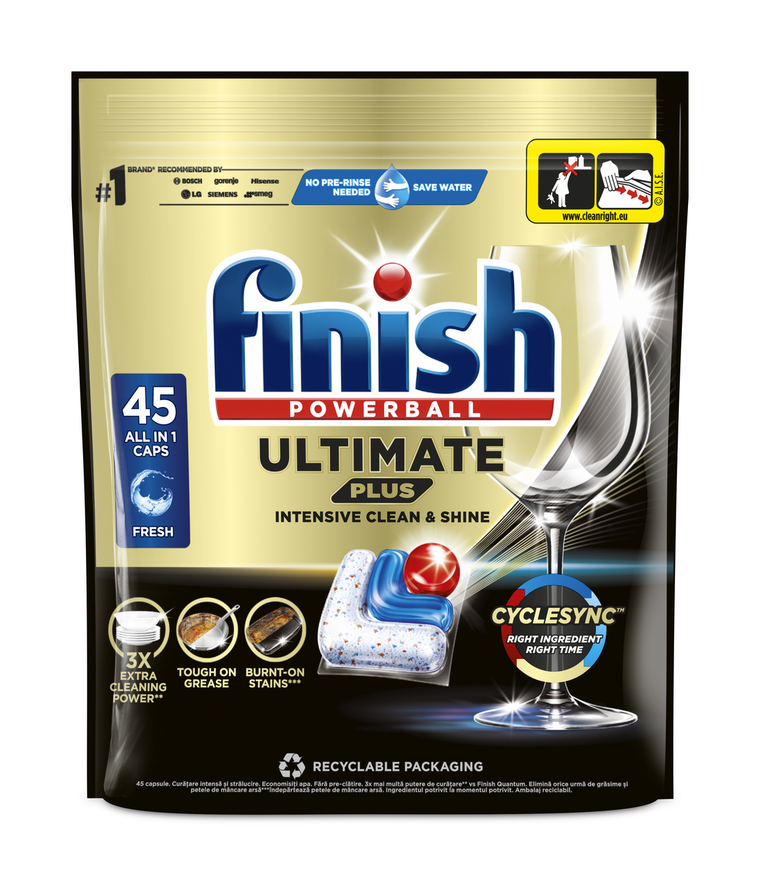 finish Ultimate Plus Regular kapsle 45 ks