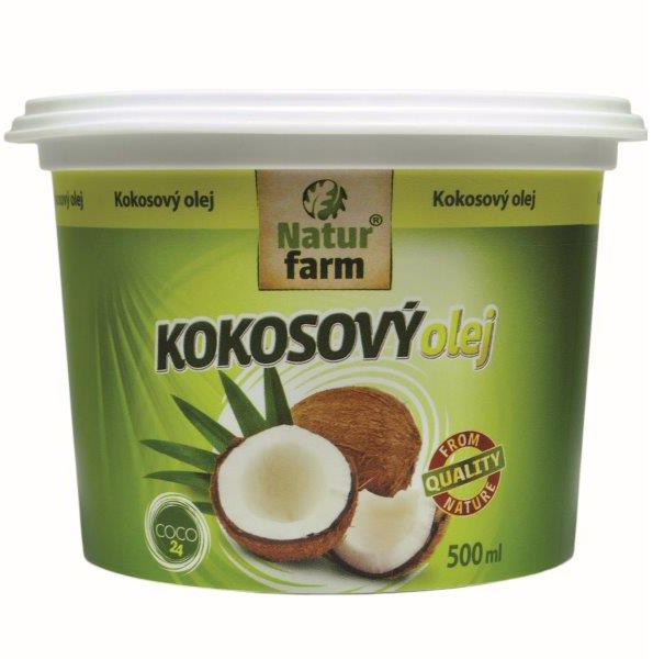 NATUR FARM Olej kokosový 500 ml