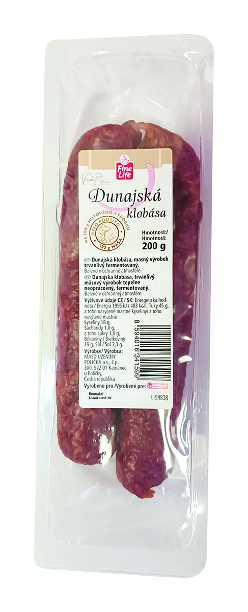 Fine Life Dunajská klobása chlaz. 200 g