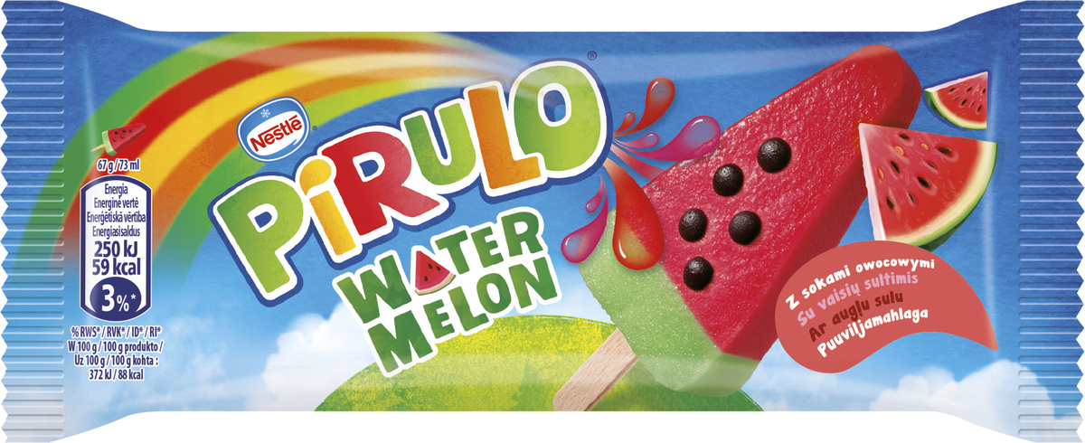 Pirulo vodní meloun mraž. 36 x 73 ml