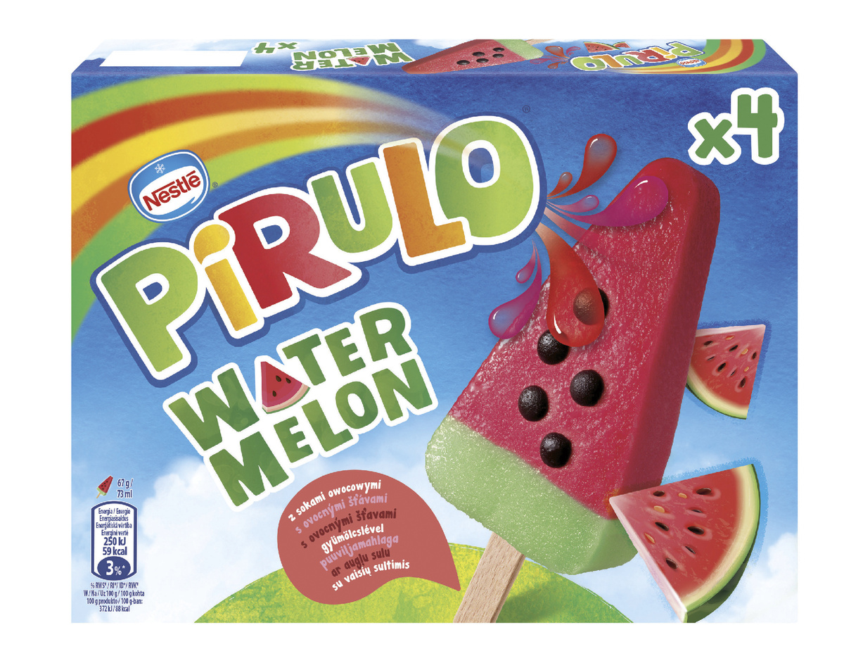 PIRULO vodní meloun multipack mraž. 4 x 73 ml