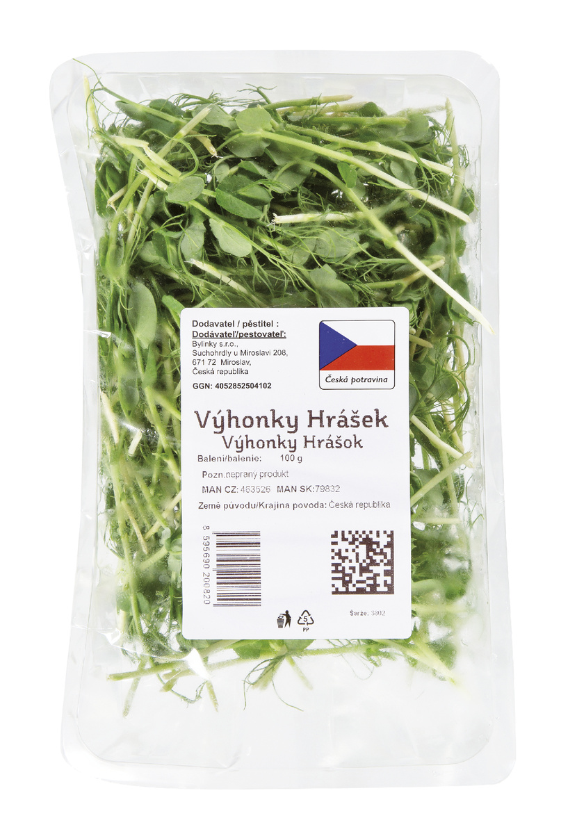 Výhonky hrášek čerstvé 100 g