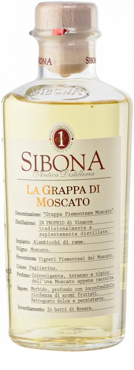 Sibona Grappa Di Mos 40 % 500 ml