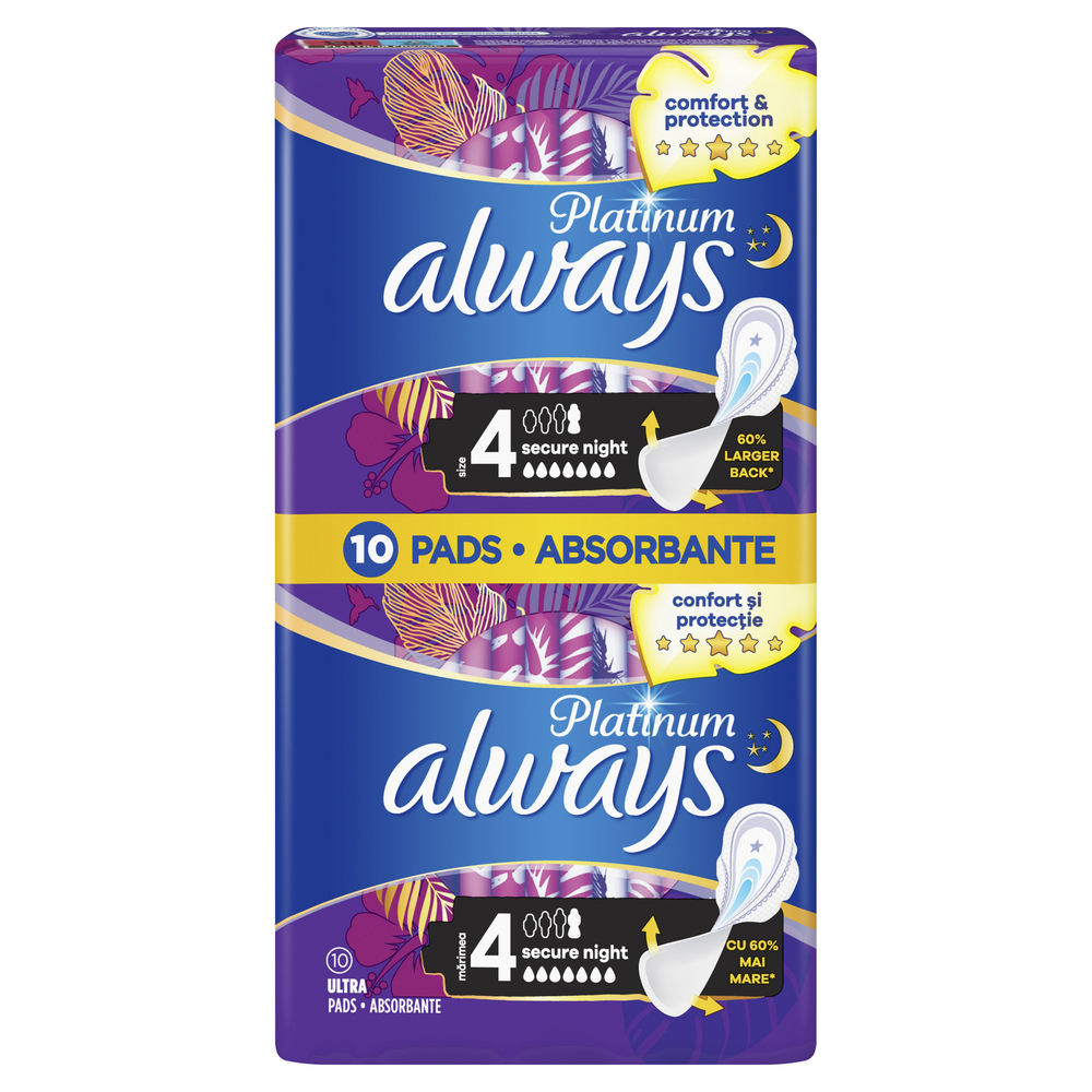always Ultraplatinum Extra dámské vložky 10 ks