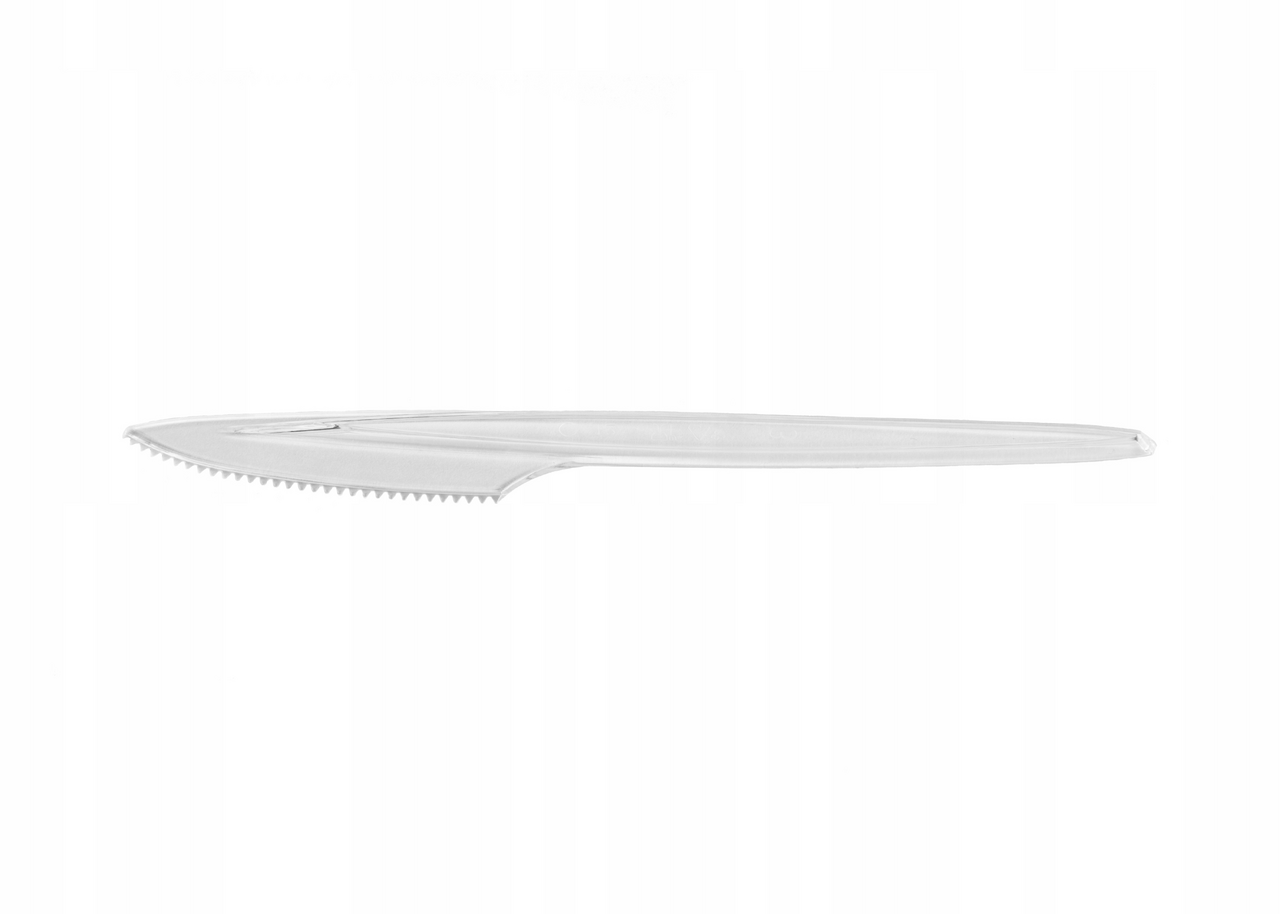 Nůž PS opakovaně použitelný 17,5 cm transparentní 100 ks