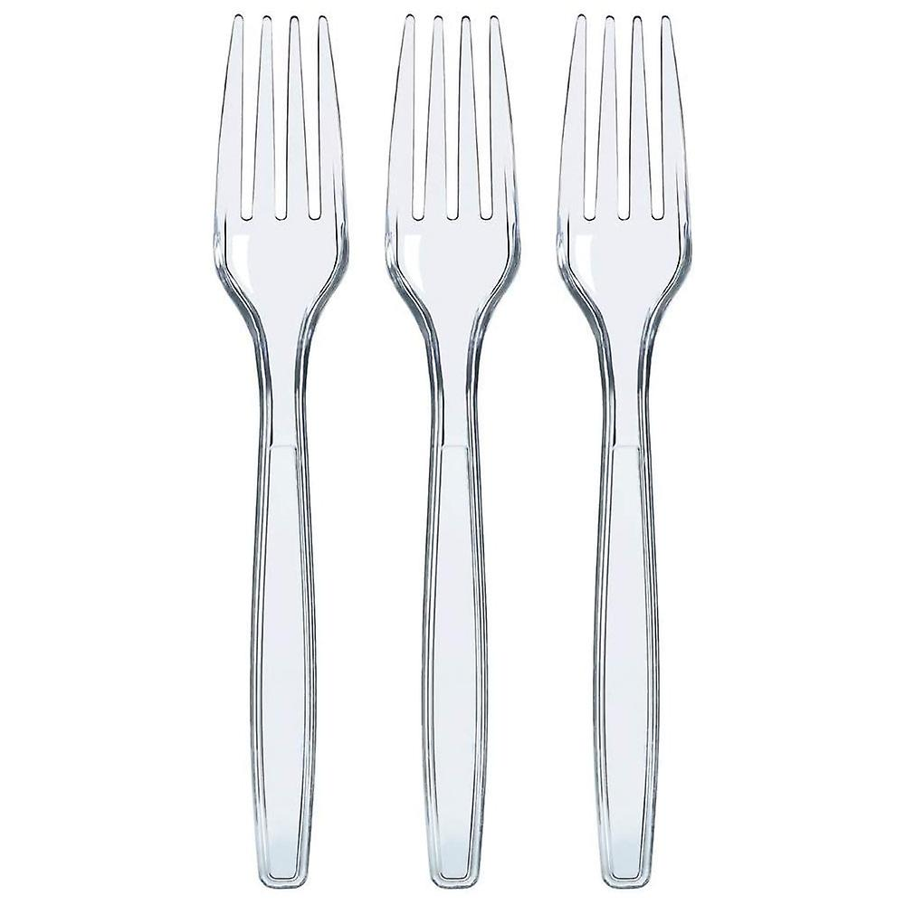 Vidlička PS opakovaně použitelná 18 cm transparentní 100 ks