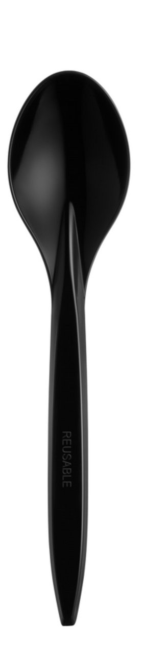 Lžíce PS opakovaně použitelná 18 cm černá 100 ks