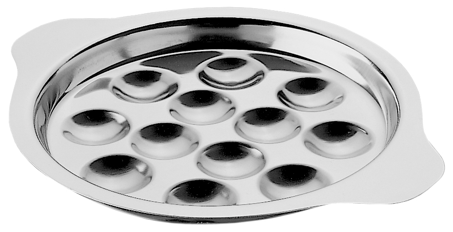 Podnos šneci 12 cm nerez 1 ks