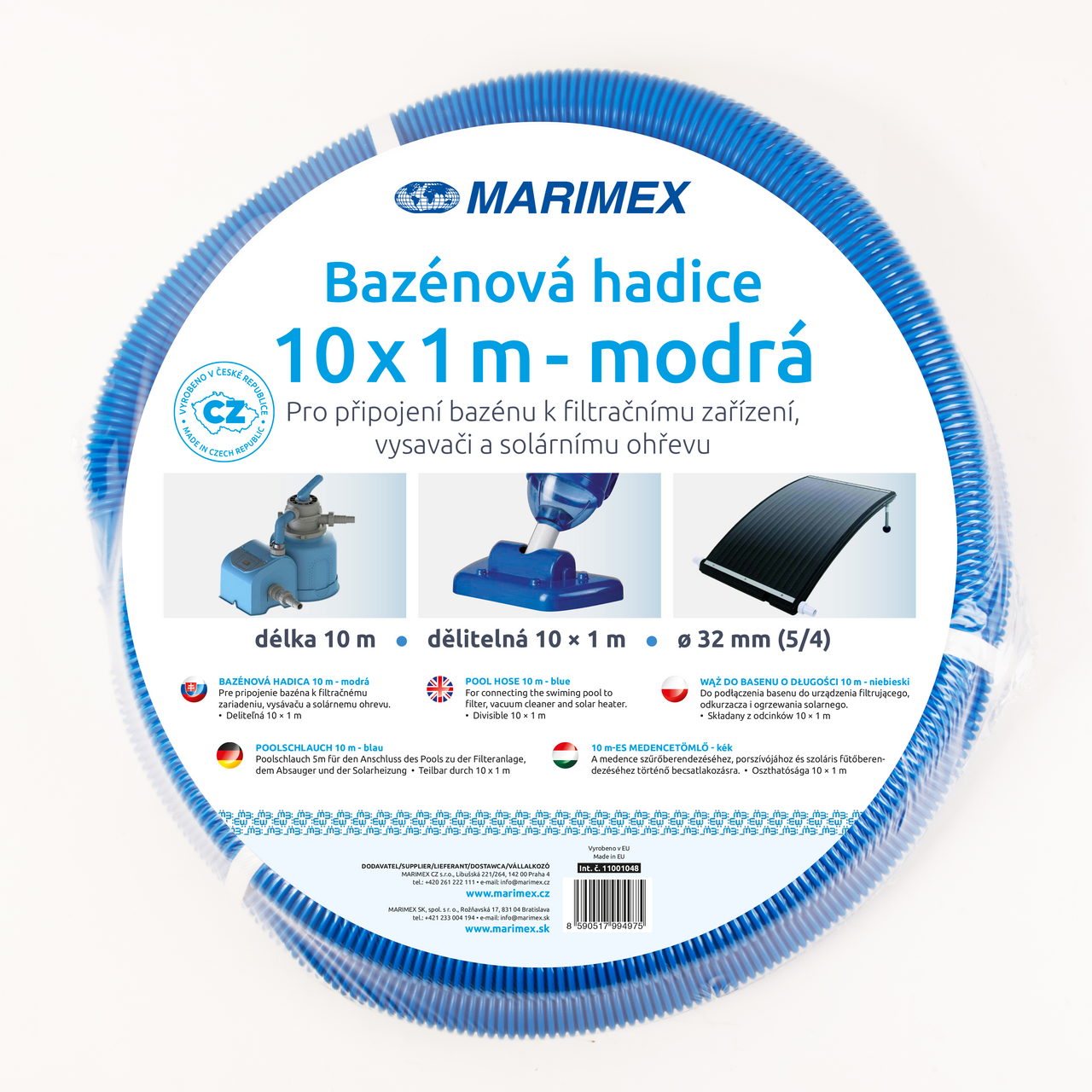 MARIMEX Hadice bazénová set 10 x 1 m 1 ks