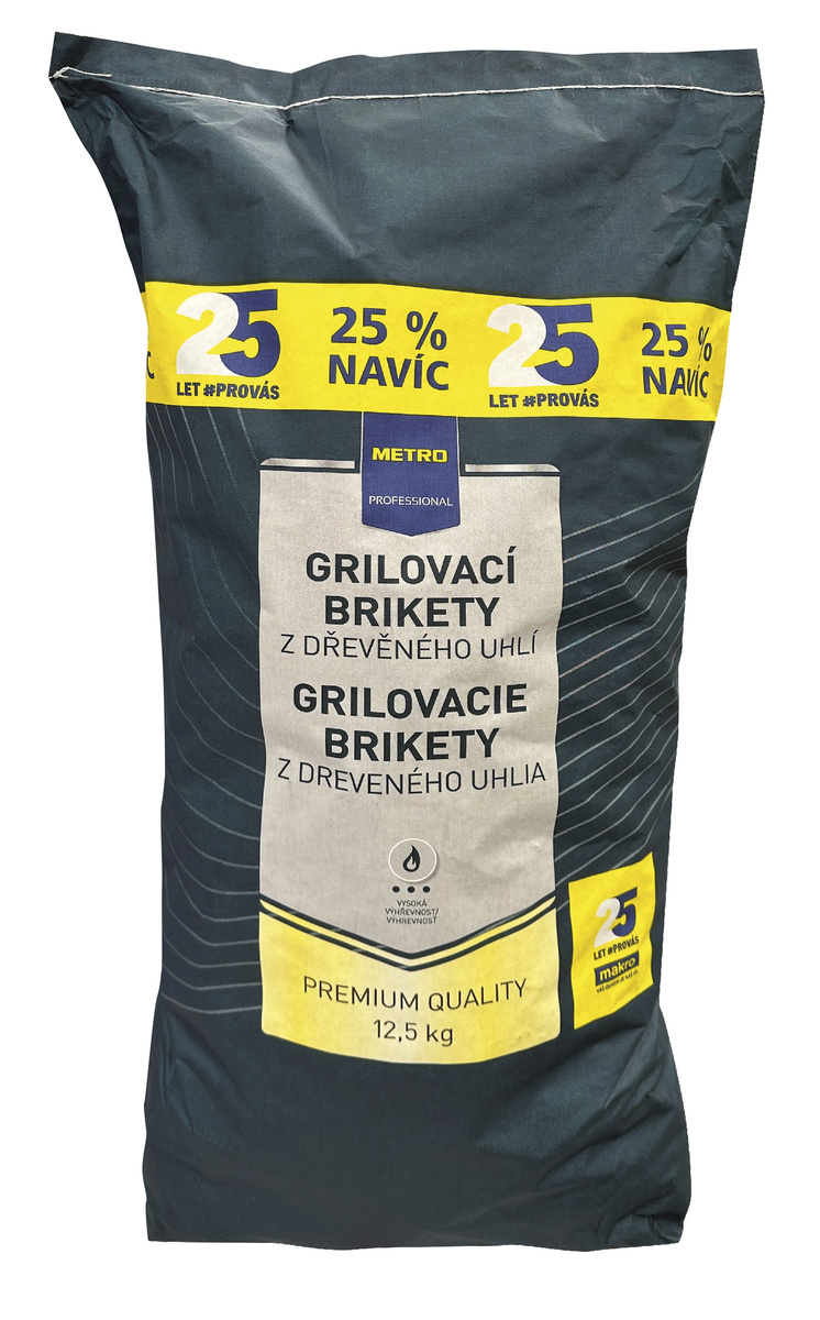 METRO PROFESSIONAL Grilovací brikety 12,5 kg
