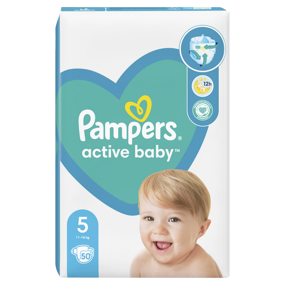Pampers Active Baby Plenky velikost 5 50 ks