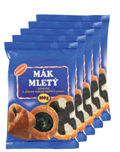 Mák mletý 70% CZ 5 x 200 g