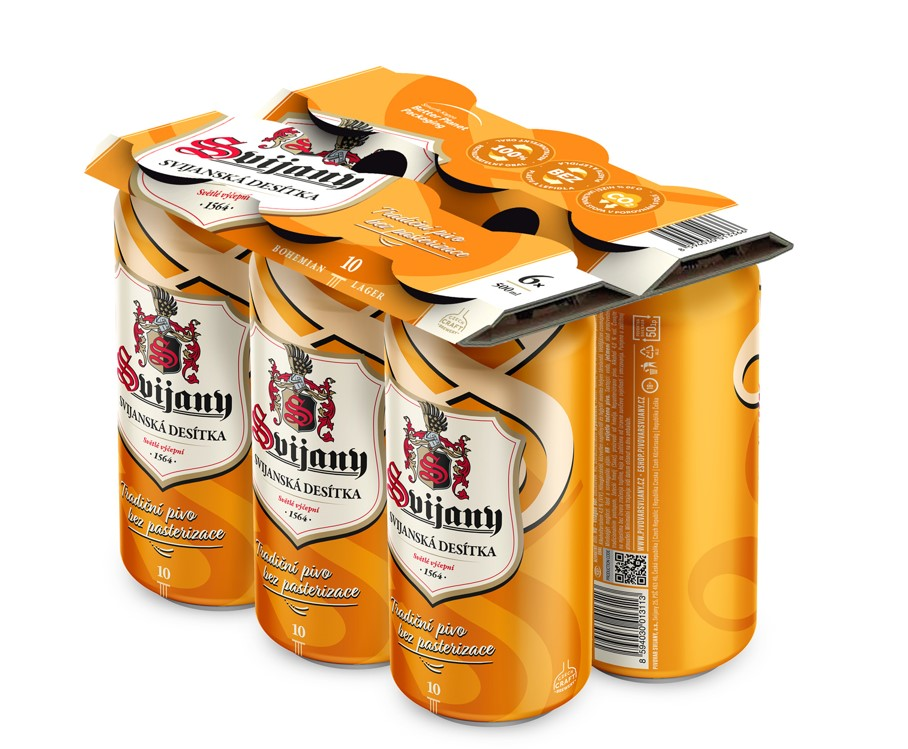 Svijany Svijanská Desítka Pivo výčepní 6 x 500 ml plech