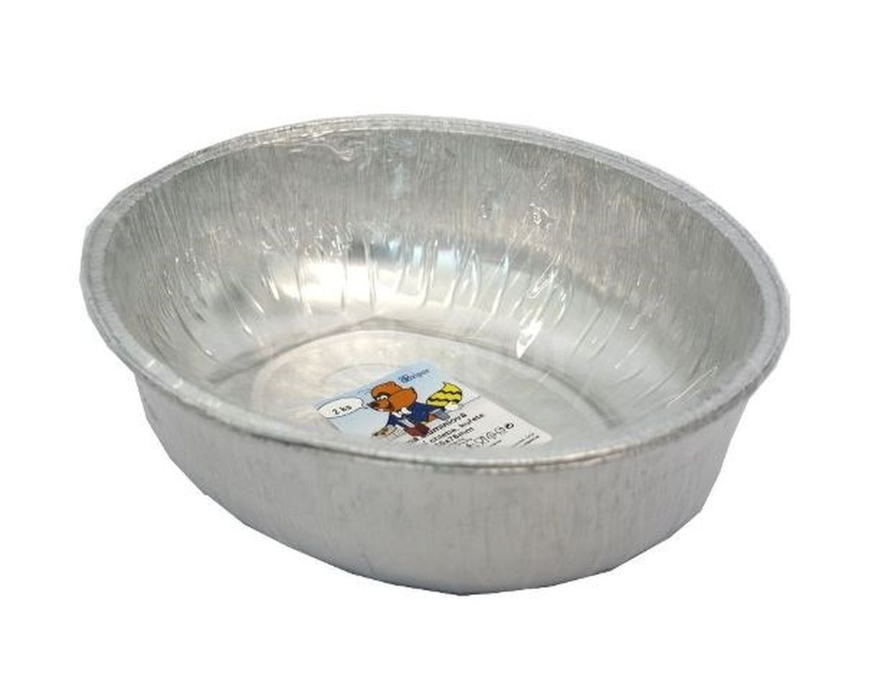 Forma oválná 27 x 26 x 7,6 cm hliněná 2 ks