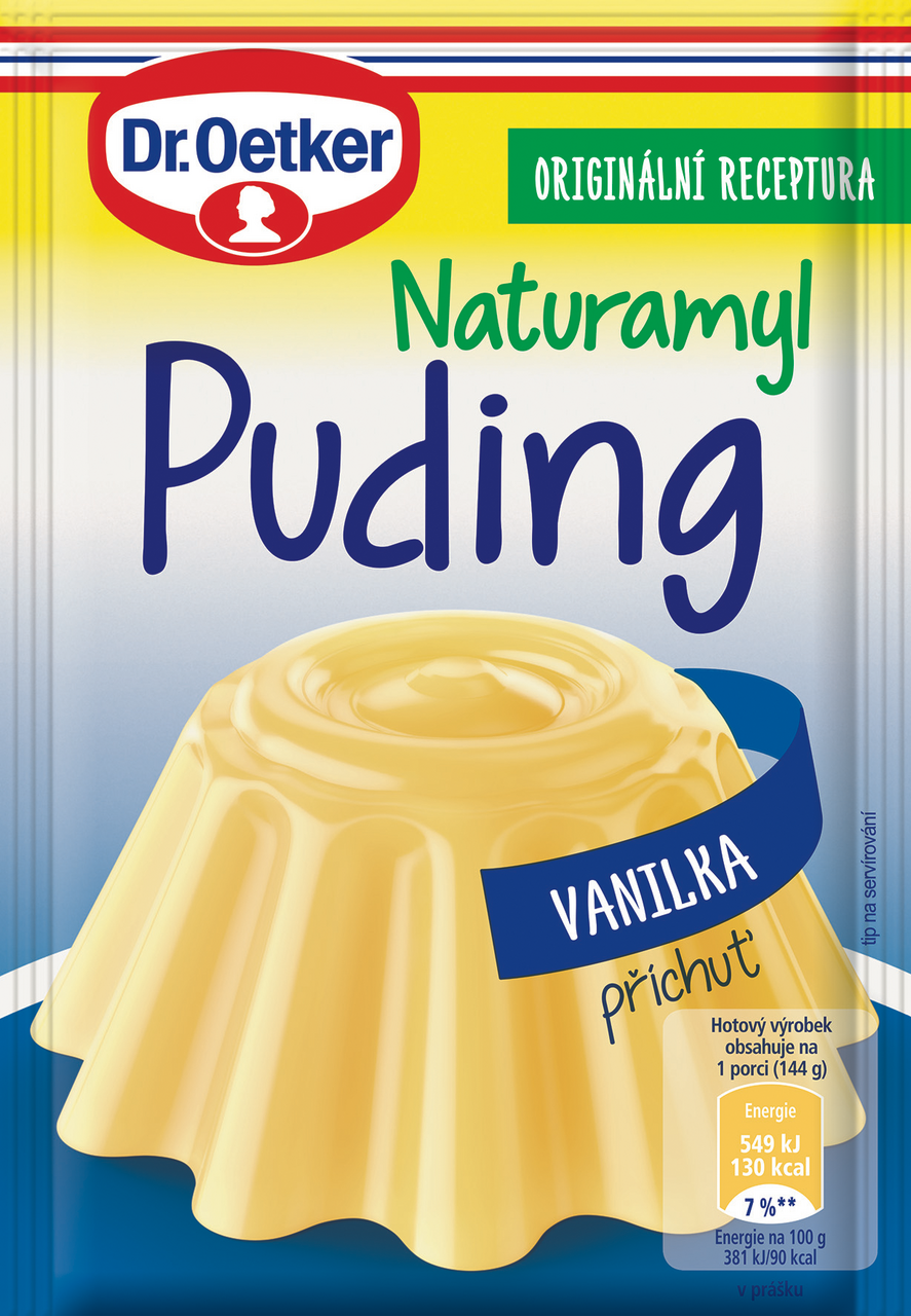 Dr. Oetker Naturamyl Puding příchuť vanilka 18 x 37 g