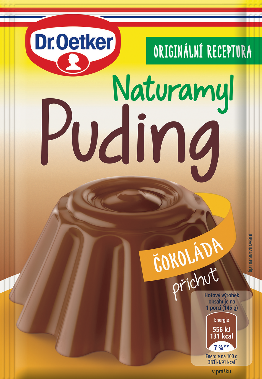 Dr. Oetker Naturamyl Puding příchuť čokoláda 18 x 40 g
