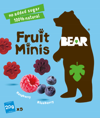 BEAR Minis malina a borůvka 5 x 20 g