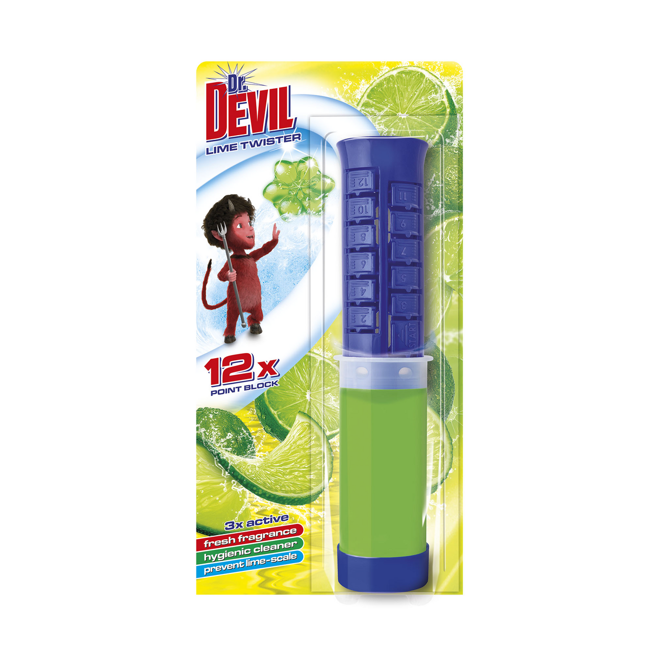 Dr. DEVIL Point WC Block Lime Twister 75 ml