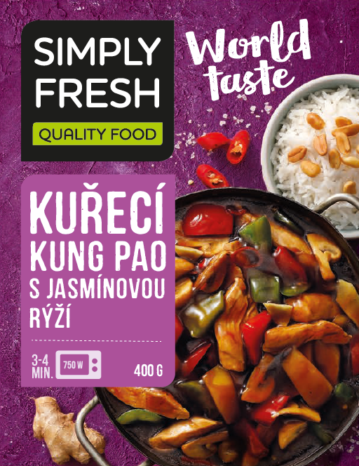 SIMPLY FRESH Kuřecí Kung pao s rýží chlaz. 400 g