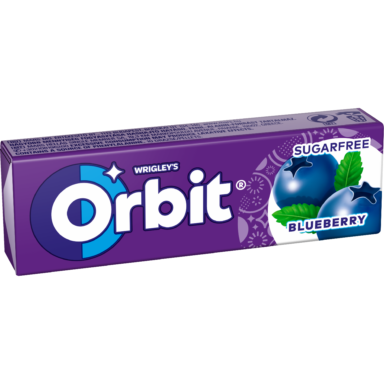 Orbit Blueberry dražé 30 x 14 g