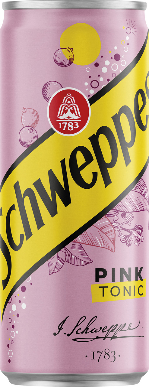 Schweppes Pink Tonic 24 x 330 ml plech