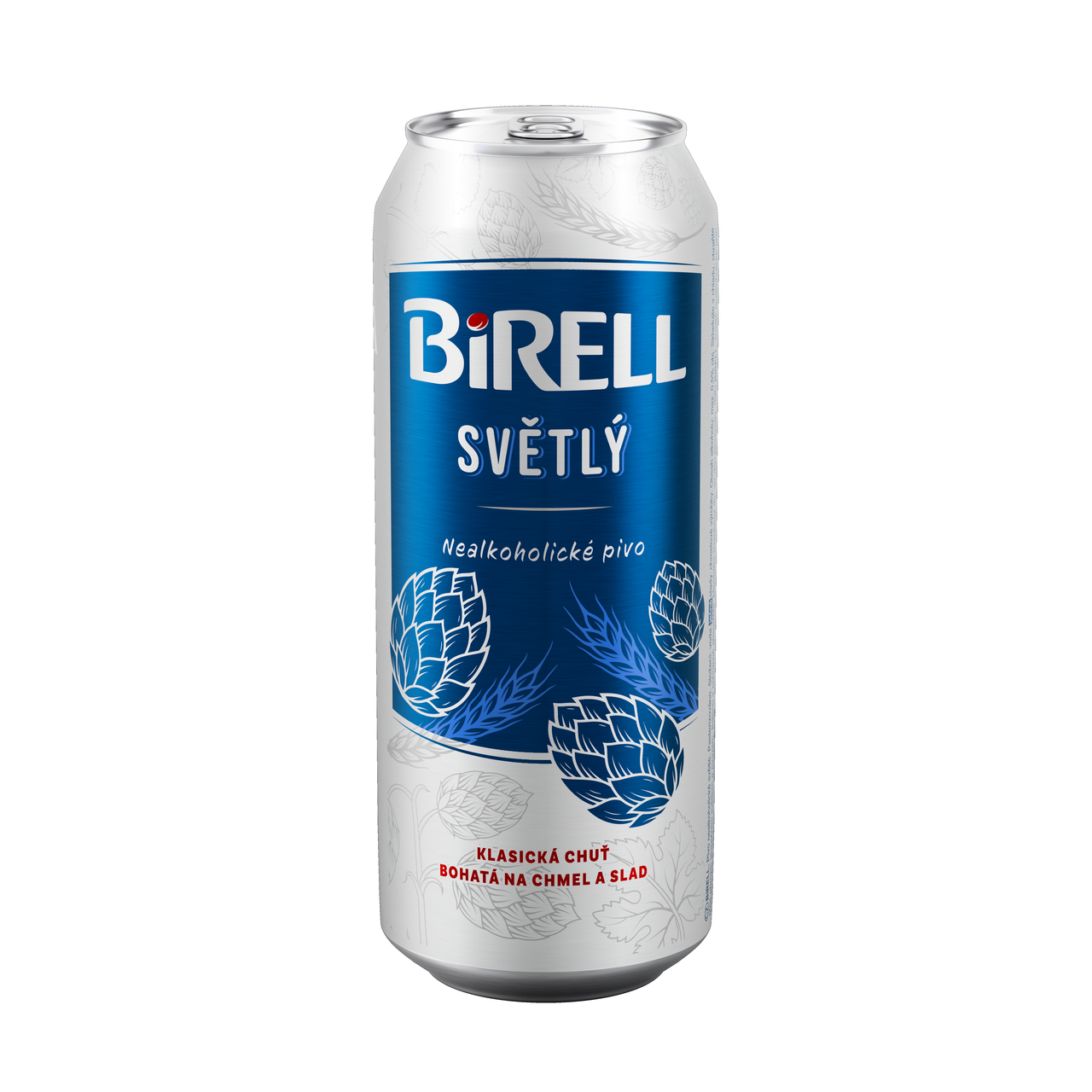 BIRELL Světlý Pivo nealkoholické 500 ml plech