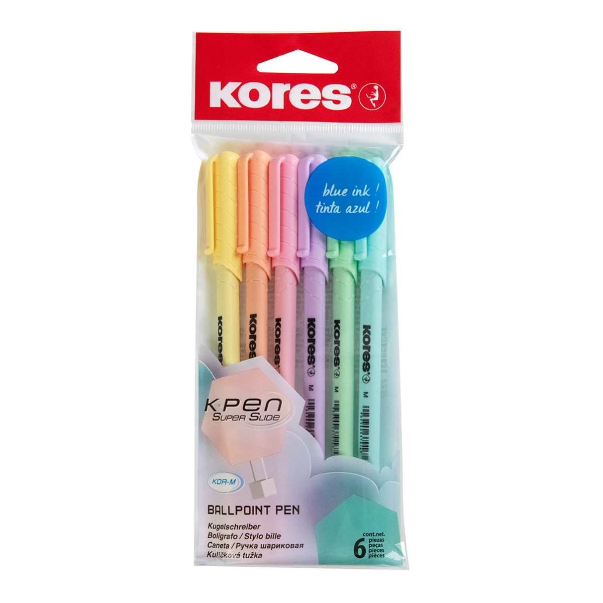 Kores K-Pen K0 Pastel 6 ks