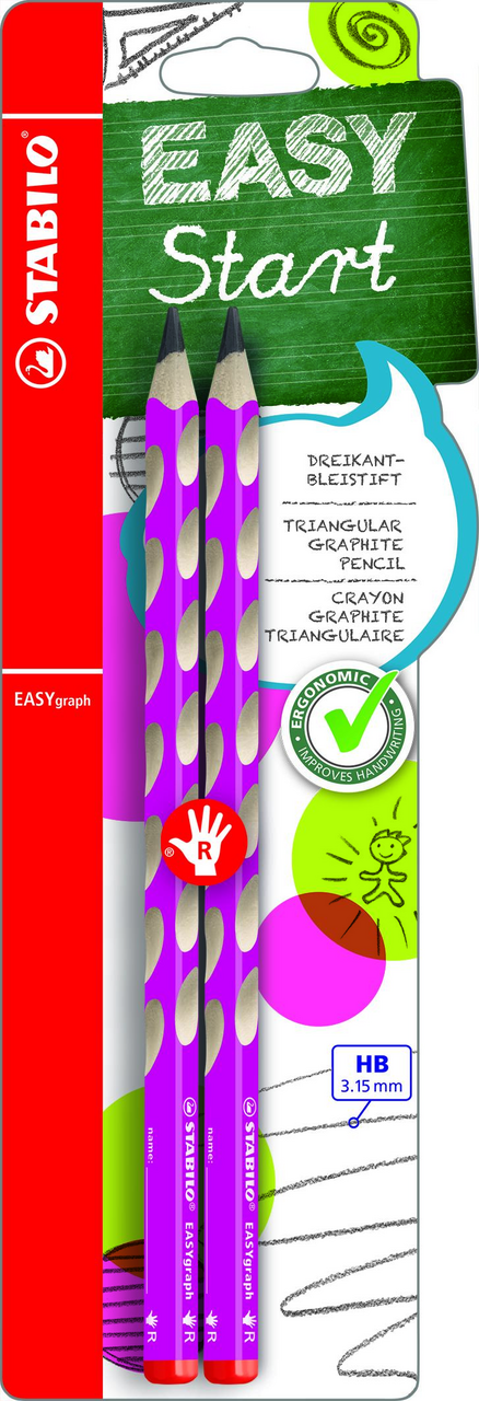 STABILO Tužka Easygraph Hb Růž P 2 ks